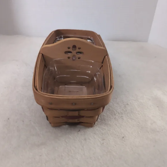 Longaberger 1994 Woven Traditions Bread Basket, Protectors, and Divider! - Picture 3 of 9